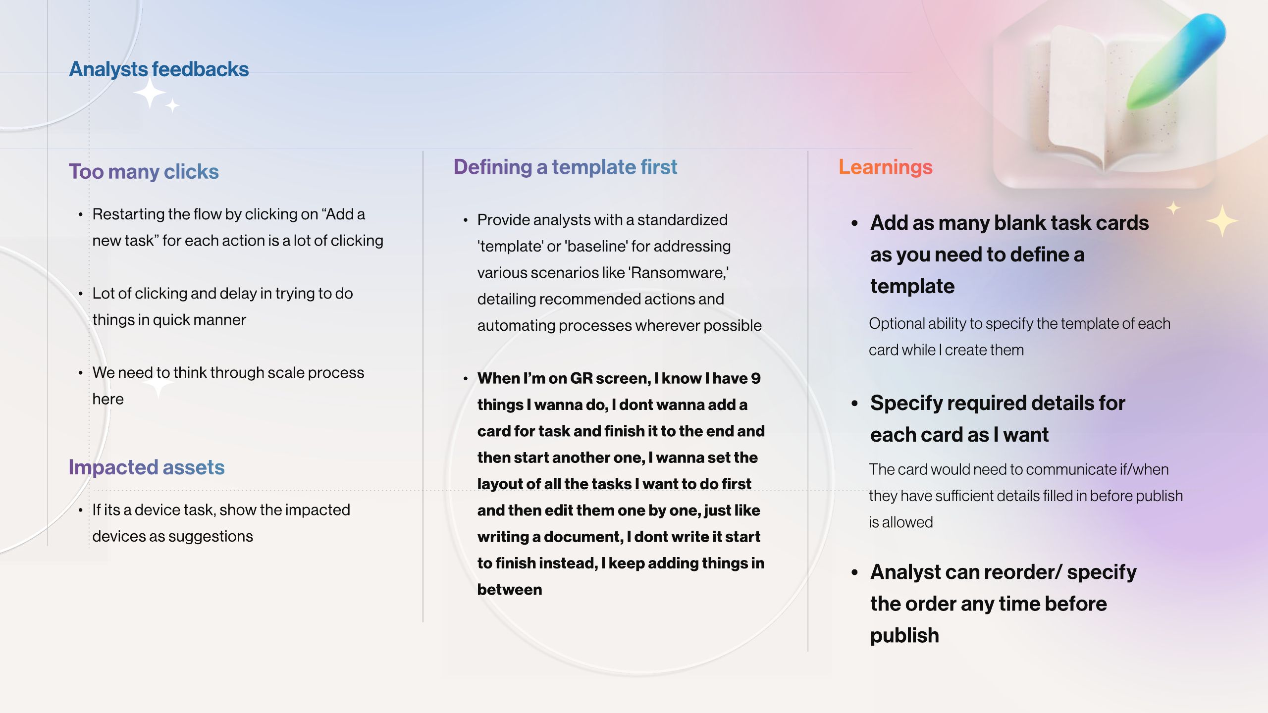 Guided Response - Part A · Analyst experience, slide 17