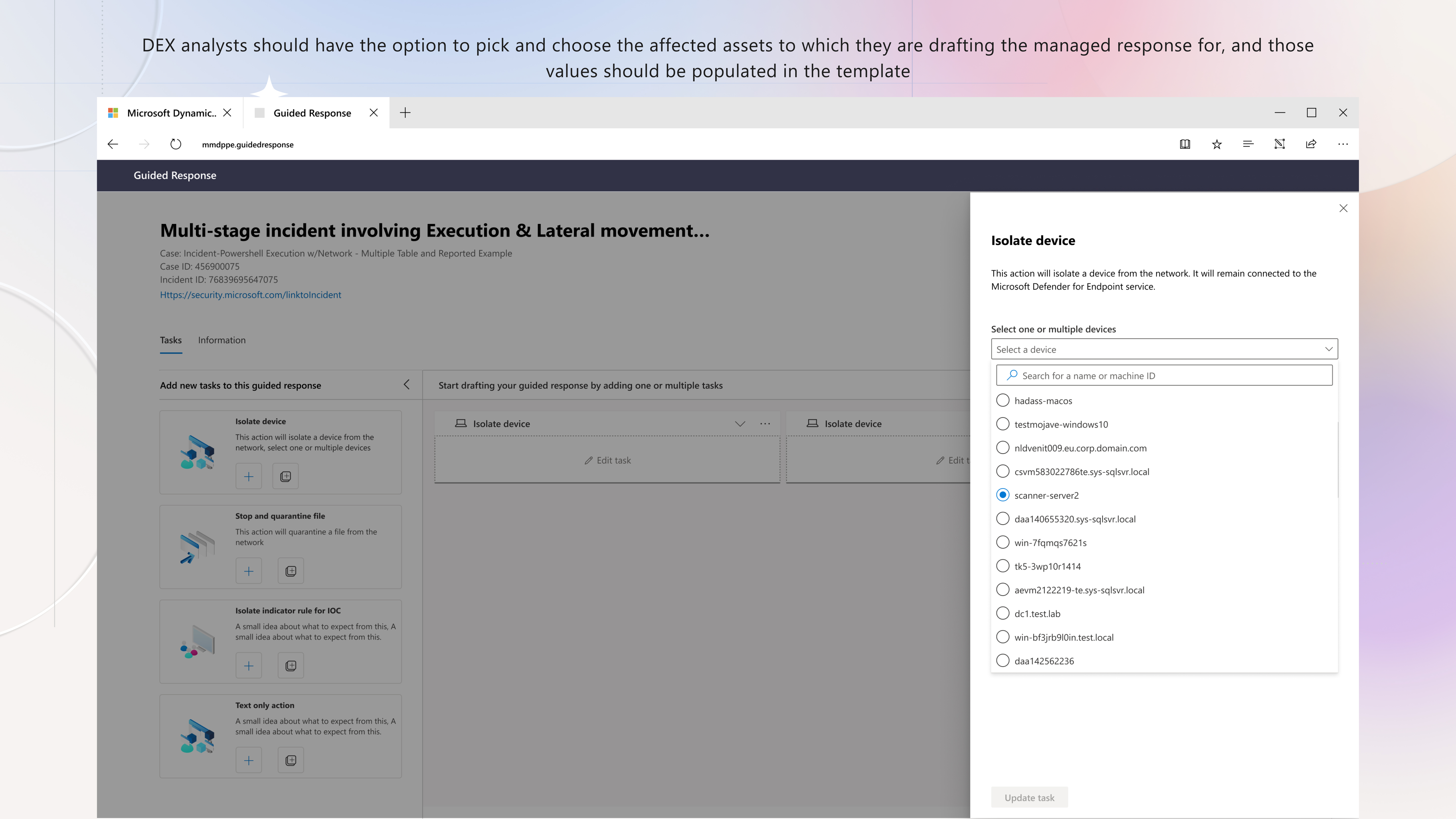 Guided Response - Part A · Analyst experience, slide 22