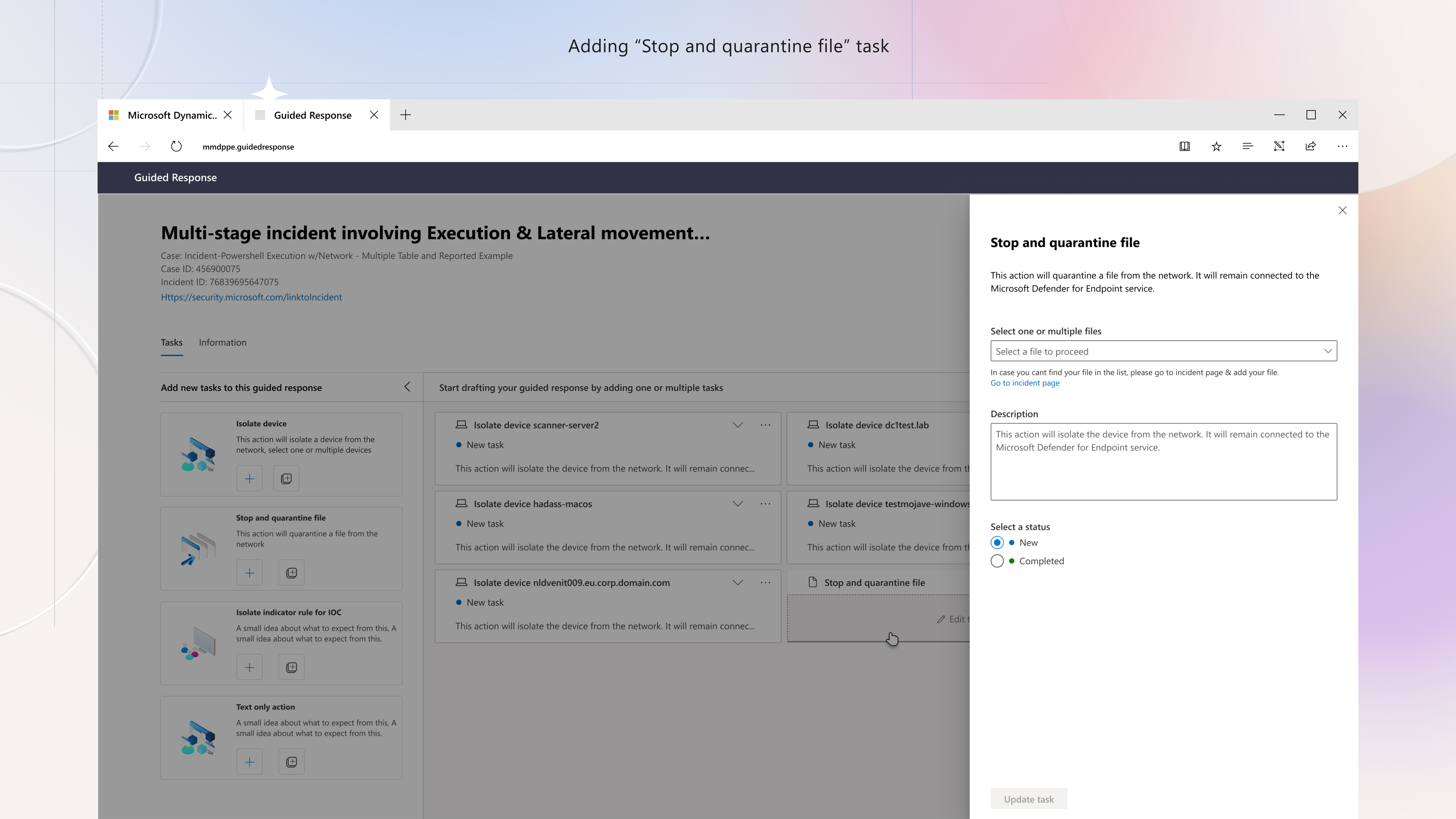Guided Response - Part A · Analyst experience, slide 34