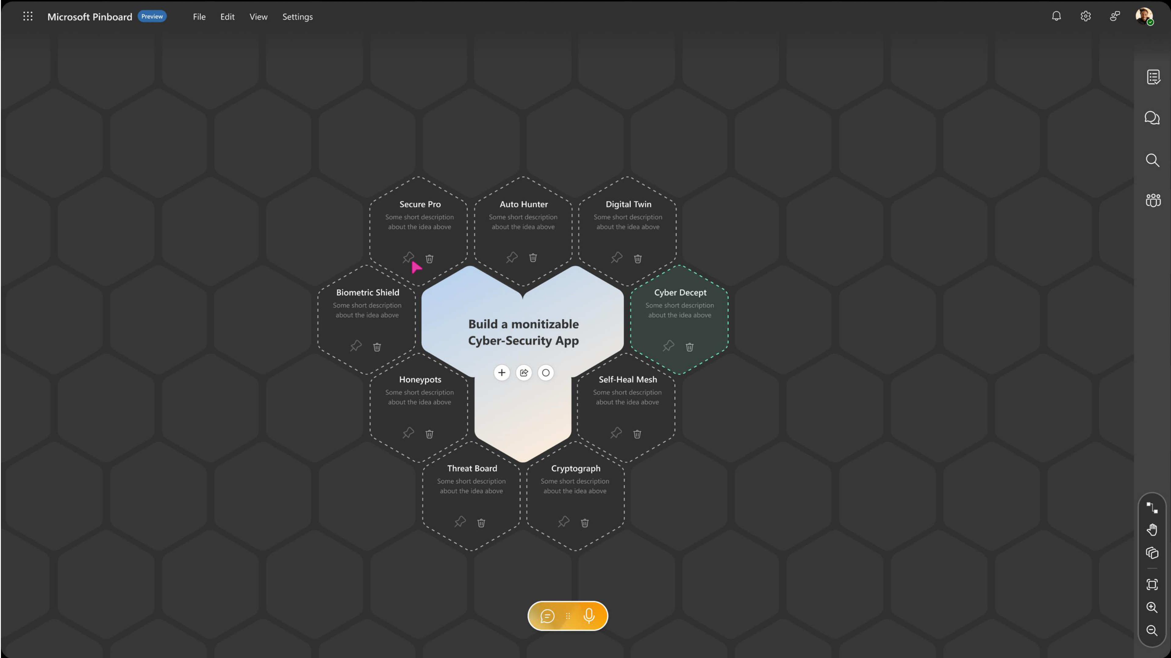 Pinboard driven by Swarm of AI agents, slide 15