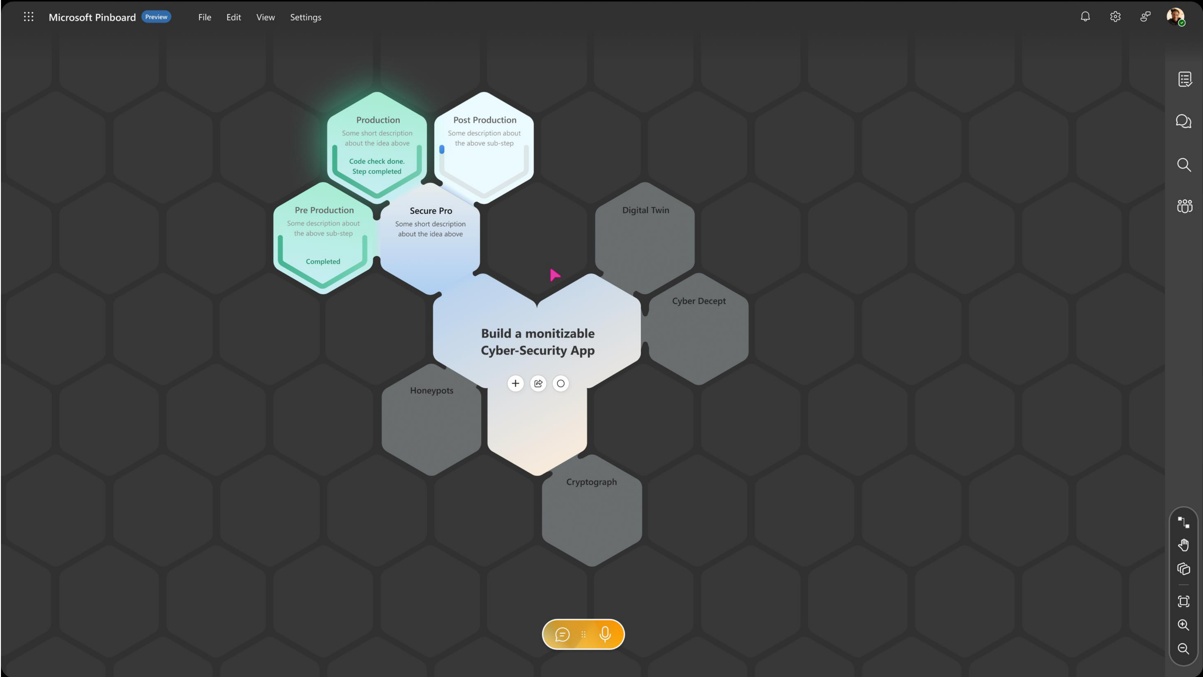 Pinboard driven by Swarm of AI agents, slide 30
